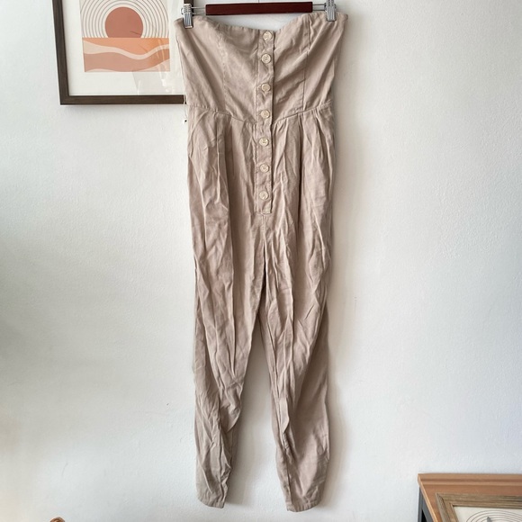 Revolve L’Academie Highway Jumpsuit in Khaki Size M - Picture 2 of 7